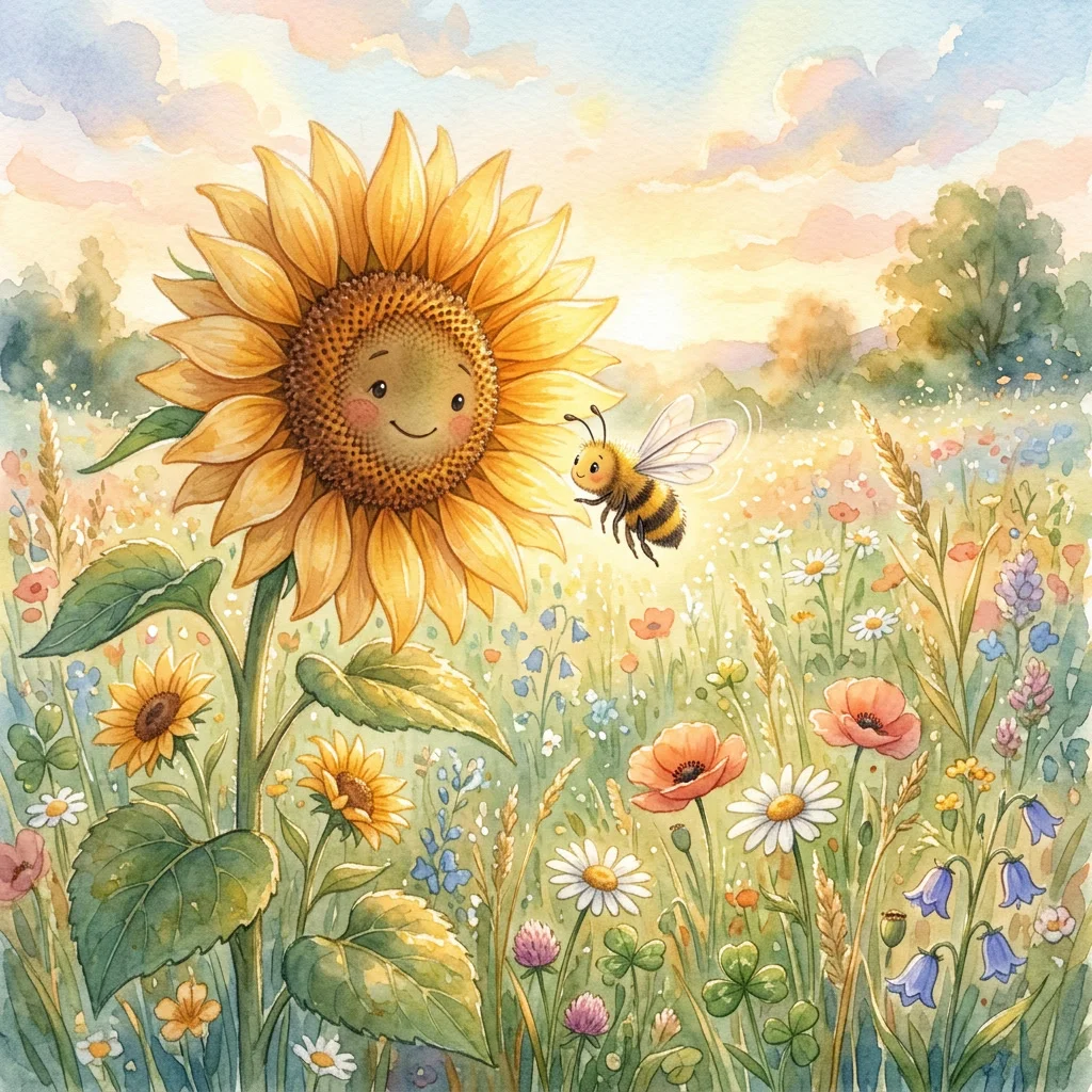 La petite abeille et la fleur